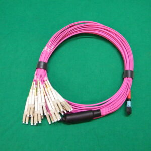 24 Fiber MTP-LC Om4 50/125 Multimode Breakout Cable